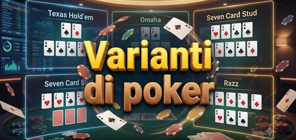 varianti e tornei di poker online